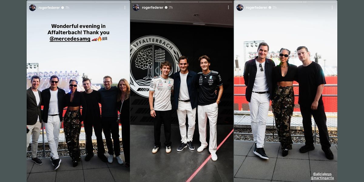 Via Federer's Instagram stories/@rogerfederer